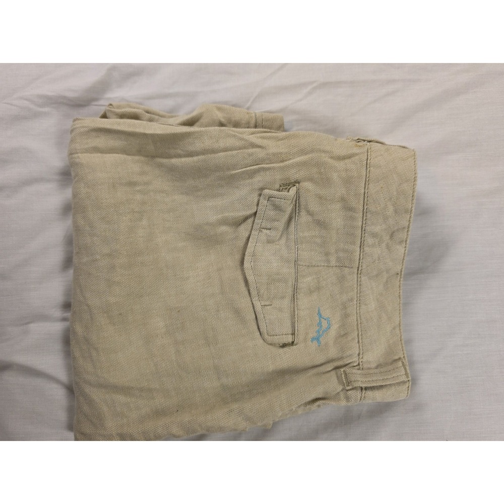 Tommy Bahama Shorts Mens 36 Beige Linen Blend Chino Flat Front 10 Inseam Casual